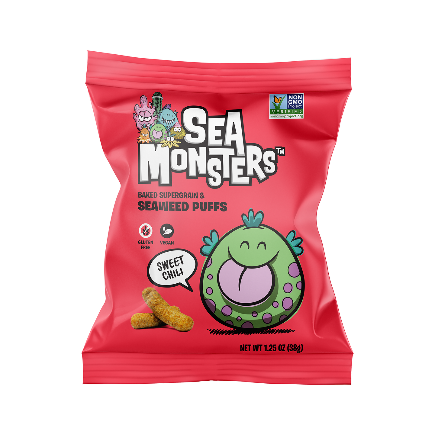 Baked Seaweed Puffs 1.25oz x12 VARIETY Pack