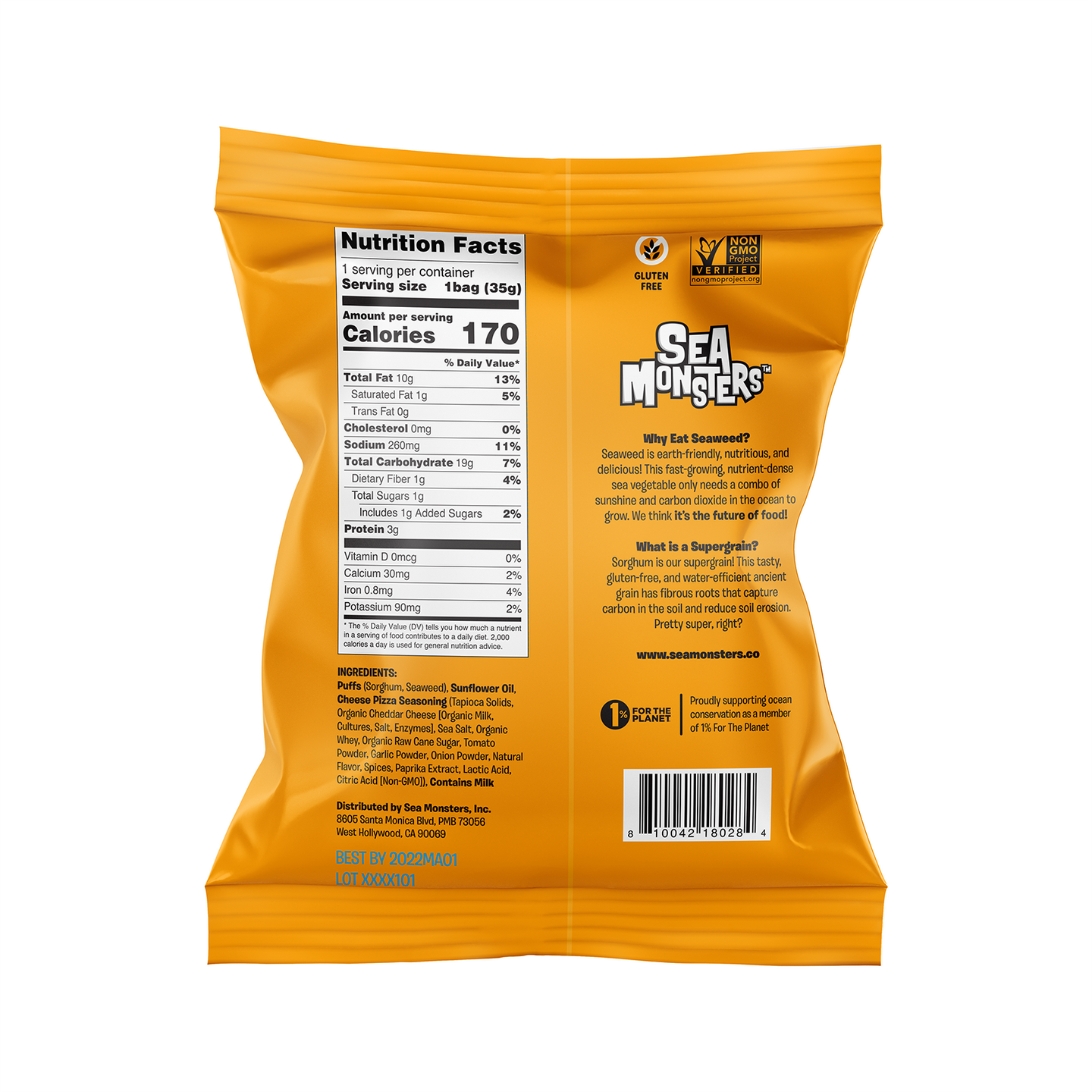 Baked Seaweed Puffs 1.25oz x12 VARIETY Pack