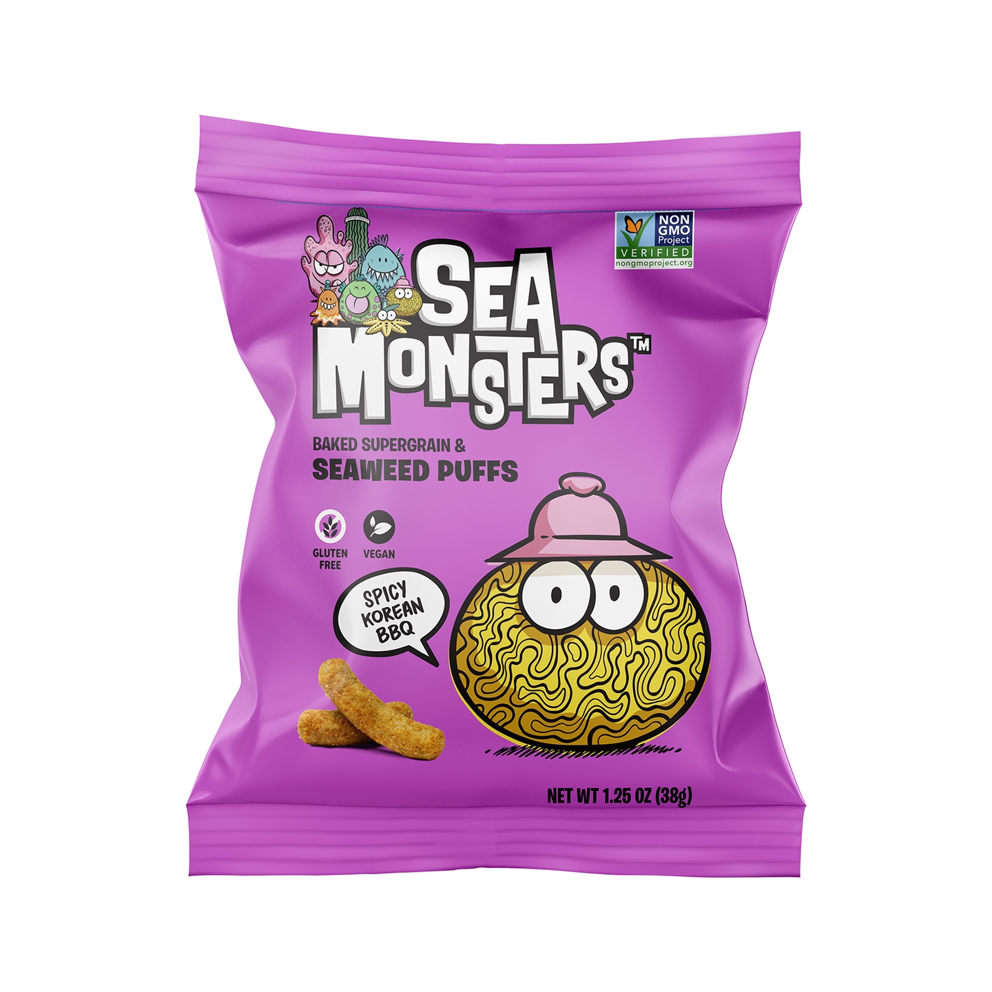Baked Seaweed Puffs 1.25oz x12 VARIETY Pack