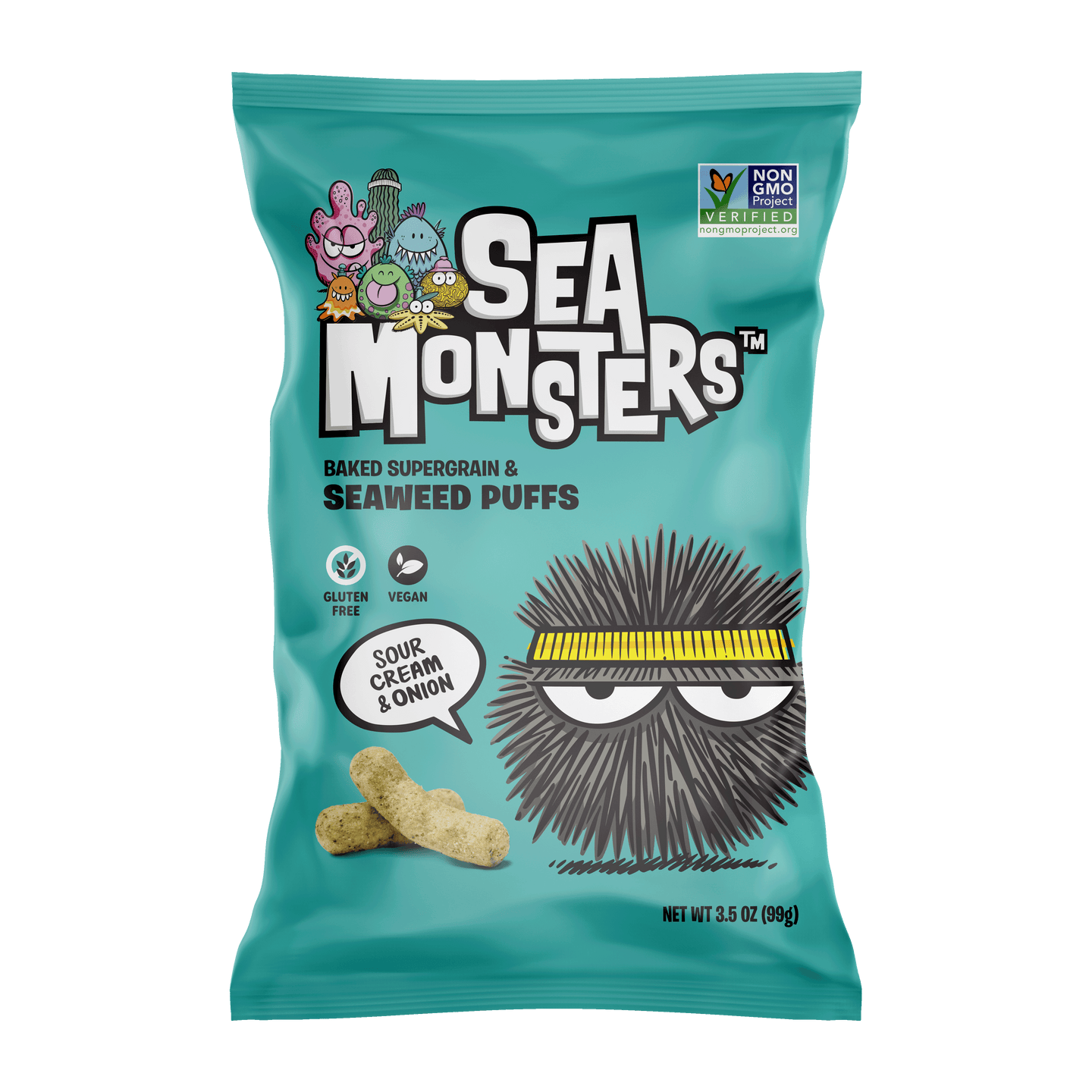 Seaweed Sorghum Puffs, Variety Pack, 3.5oz 8ct