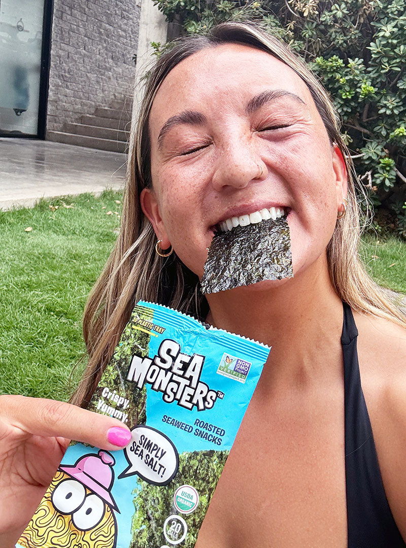 Simply Sea Salt Trayless Roasted Seaweed Snacks