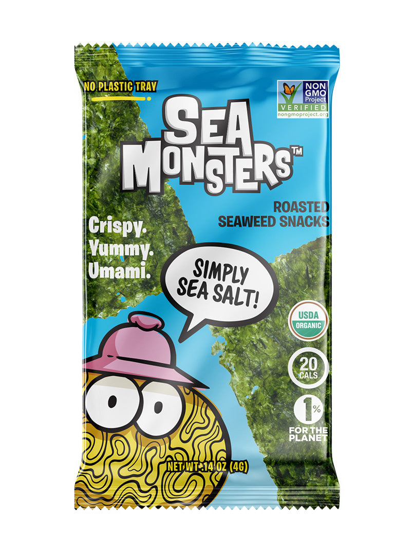 Simply Sea Salt Trayless Roasted Seaweed Snacks