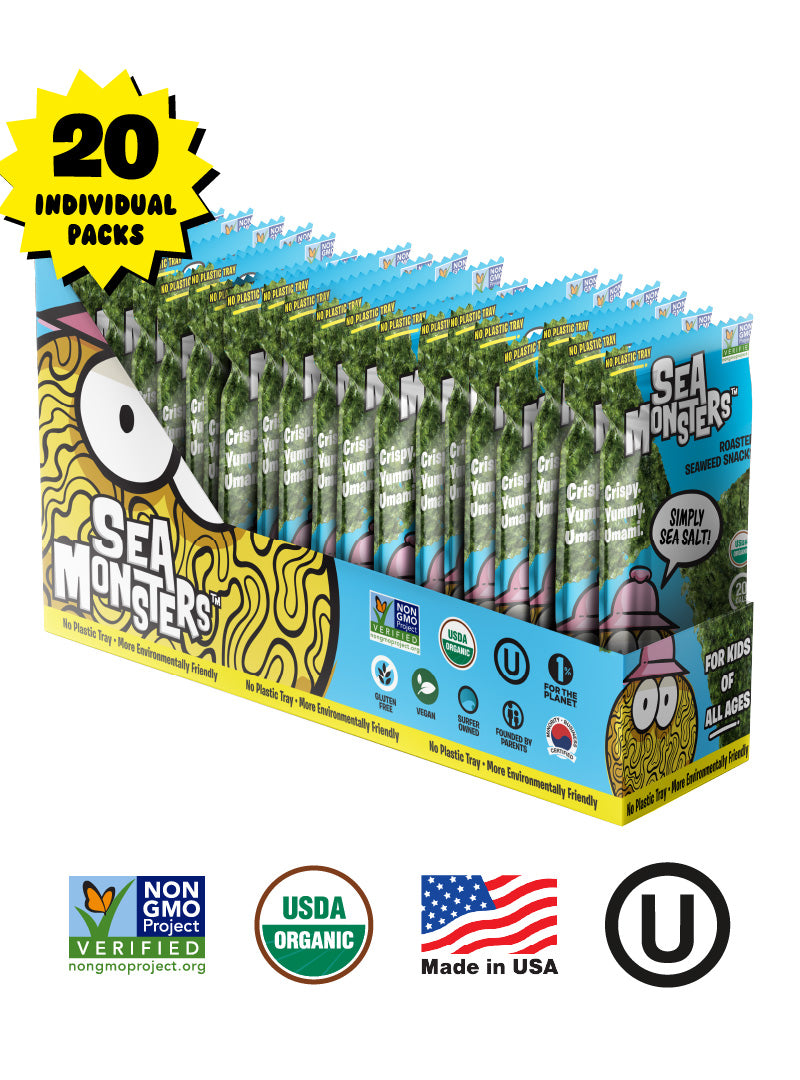 Simply Sea Salt Trayless Roasted Seaweed Snacks