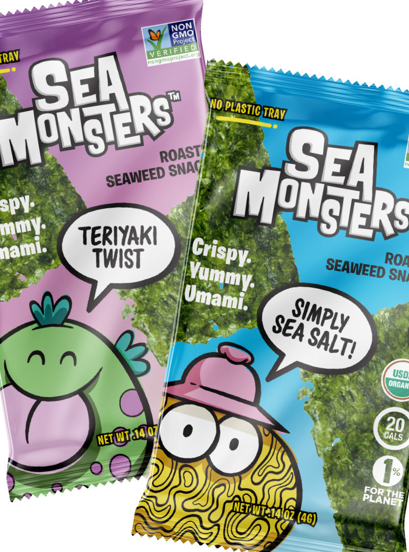 Variety 2-Case Trayless Roasted Seaweed Snacks